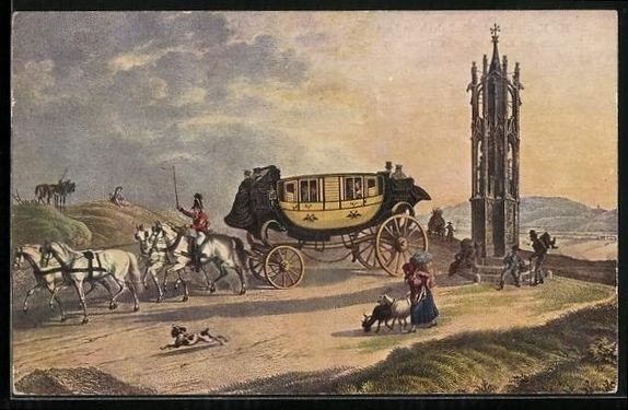 Cartes postales: Post, K. K. Eilpost im 18. Jhd., Postkut – D'occasion à Berlin par bartko-reher