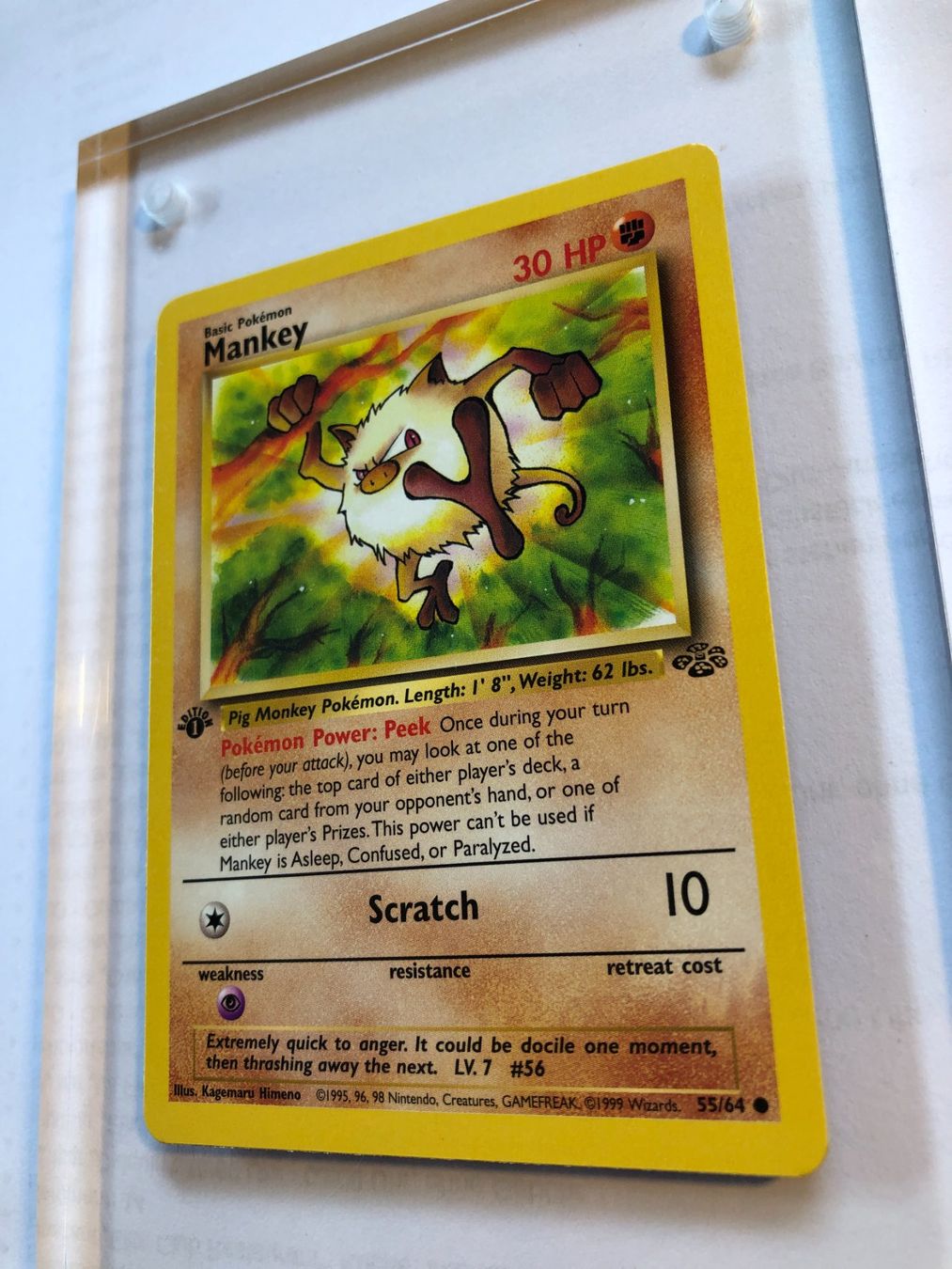 Cartes à collectionner: Mankey 1st Jungle - MINT - ab 1.- – D'occasion à Giubiasco par dan_pr8b 2