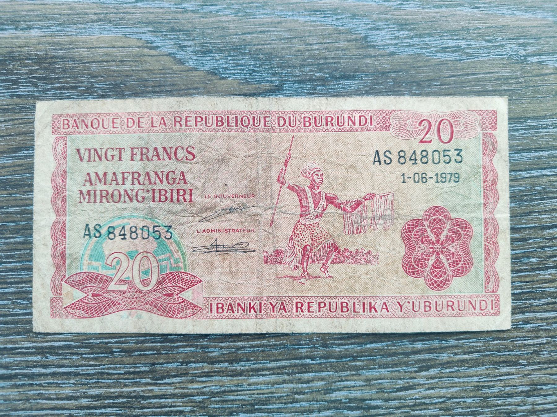 Banconote: Burundi 20 Francs 1979 !!!!!! – Usato da Flaach venduto da Lonzo99
