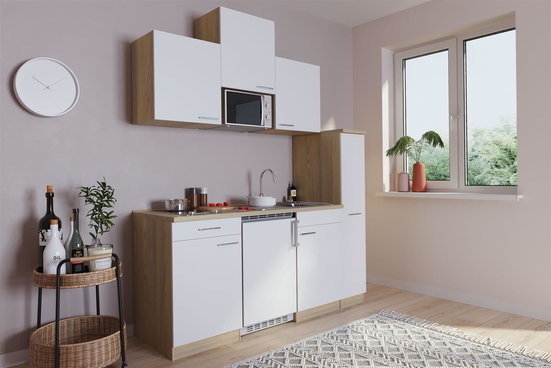 Cucine complete: 551 Singleküche Küchenzeile 180cm E/S/W - Küche Einbauküche – Nuovo e nell'imballaggio originale da Wallenwil venduto da toesstalvertrieb 2