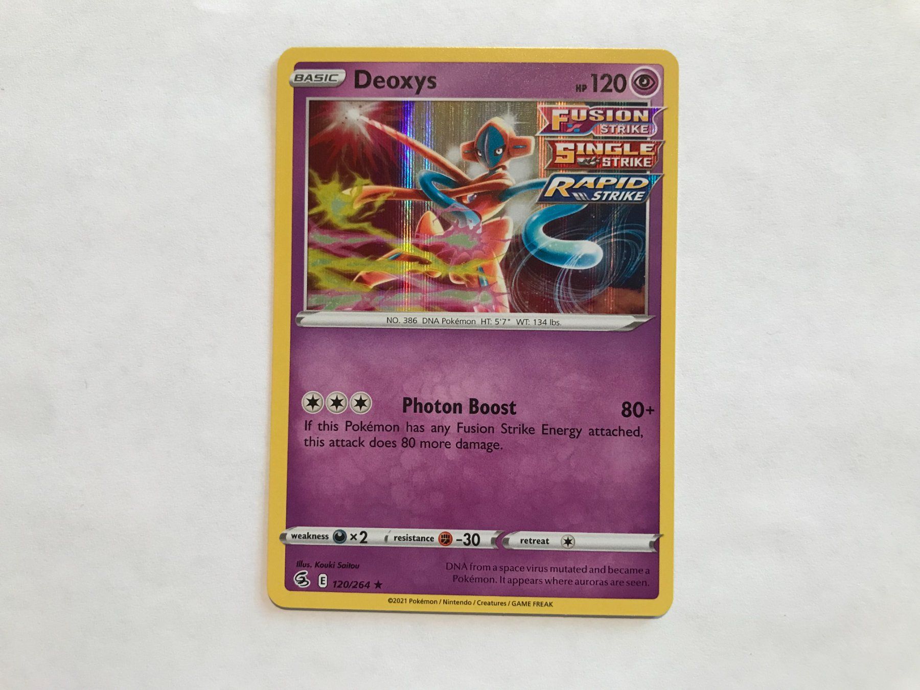 Pokémon Carte collezionabili: Deoxys holo Fusion Strike EN – Nuovo (secondo la descrizione) da Hagendorn venduto da Pokecollectorch 1