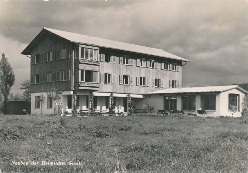 Cartoline postali: Gwatt - Neubau der Heimstätte c1965 – Usato da Emmenbrücke venduto da teestube