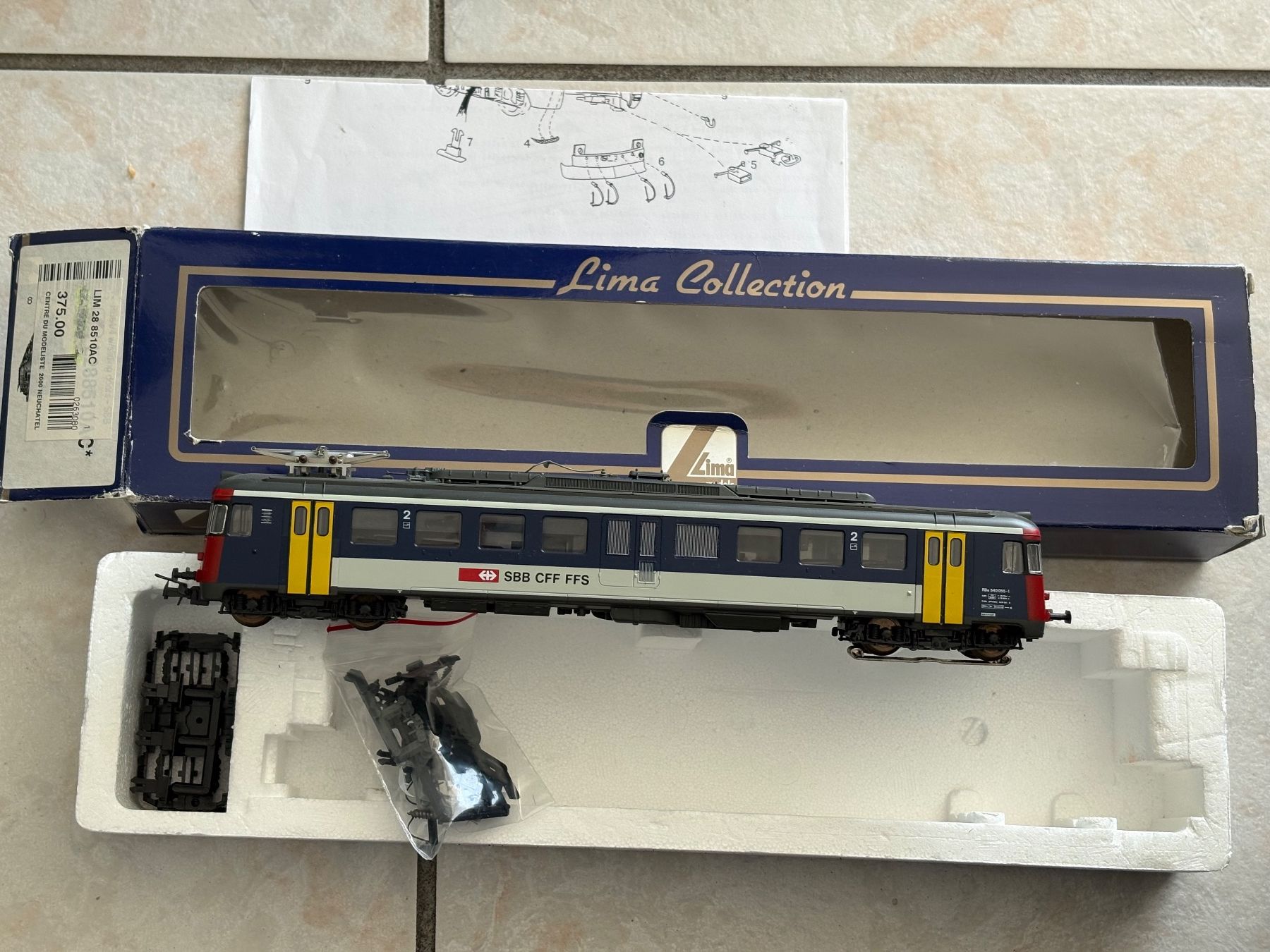 Lima Modellini di ferrovie: Lima 28 8510 Elok RBe 4/4 SBB – Usato da Hauterive NE venduto da eriamch