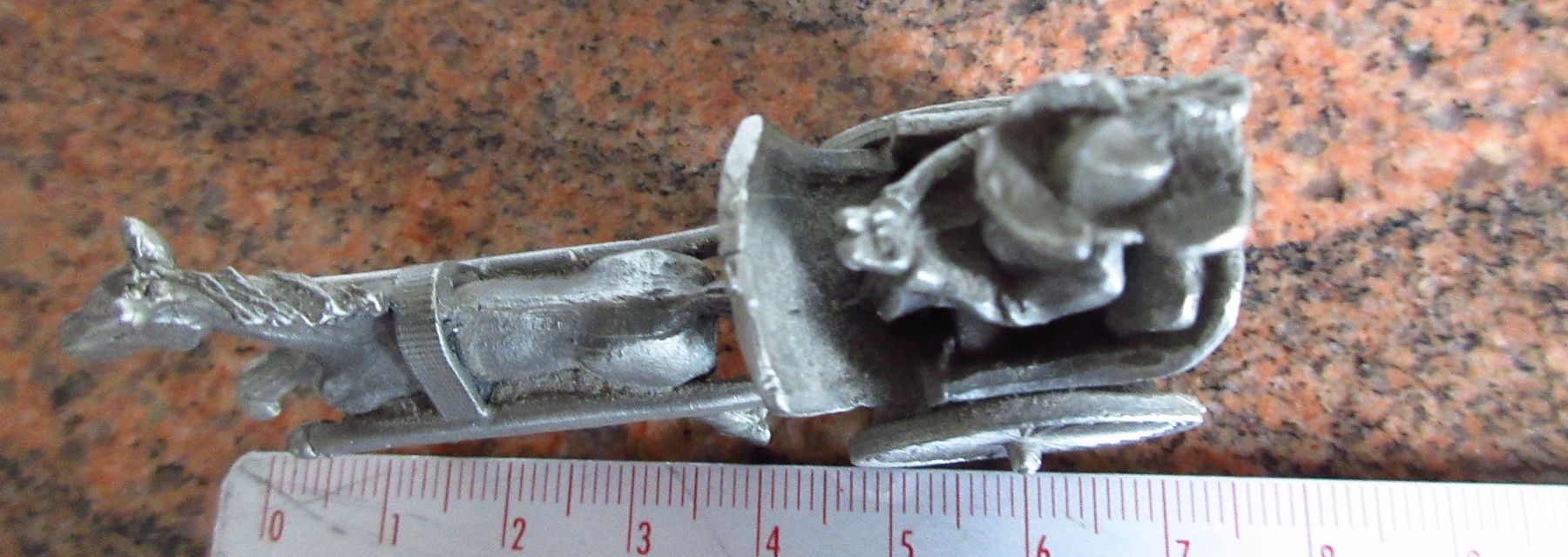 Figuren: Zinnfigur, Einspänner, Kutsche, antik, RAR! – Gebraucht aus Egg b. Zürich von  7