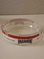 Paramont Glas Aschenbecher 16 cm Vintage Werbe-Aschenbecher