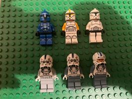 6 Lego Star Wars minifiguren