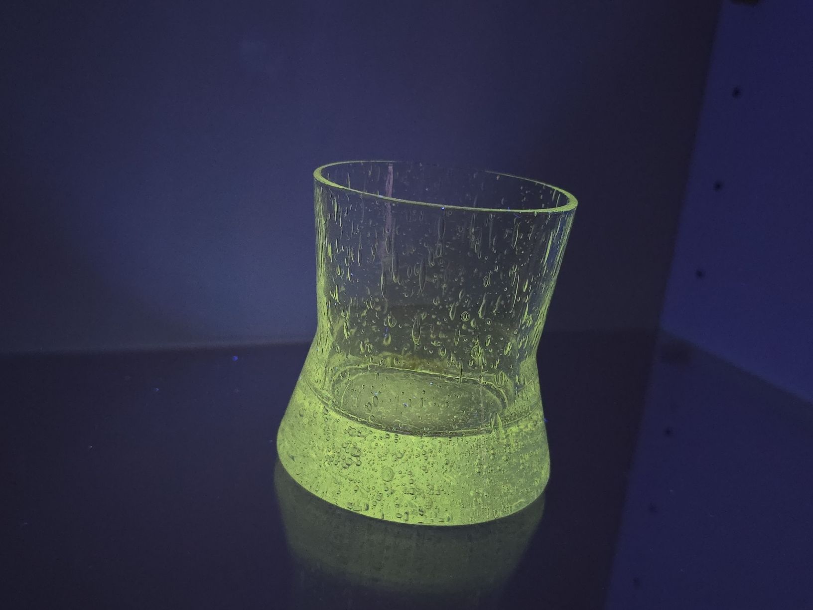 Bicchieri: Vintage Bubble Glas Uranglas, Teelichtglas, – Usato da Flamatt venduto da Tyrael01 3