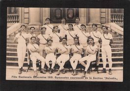 Fête Cantonale Geneve 1919,Gymnastes couronnes Sect. Helveti