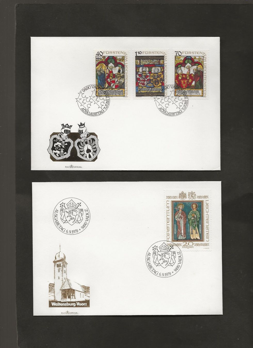 Tutti i francobolli: 16 FDC Liechtenstein 1978 bis 1980 – Usato da Au ZH venduto da xelagreb01 6