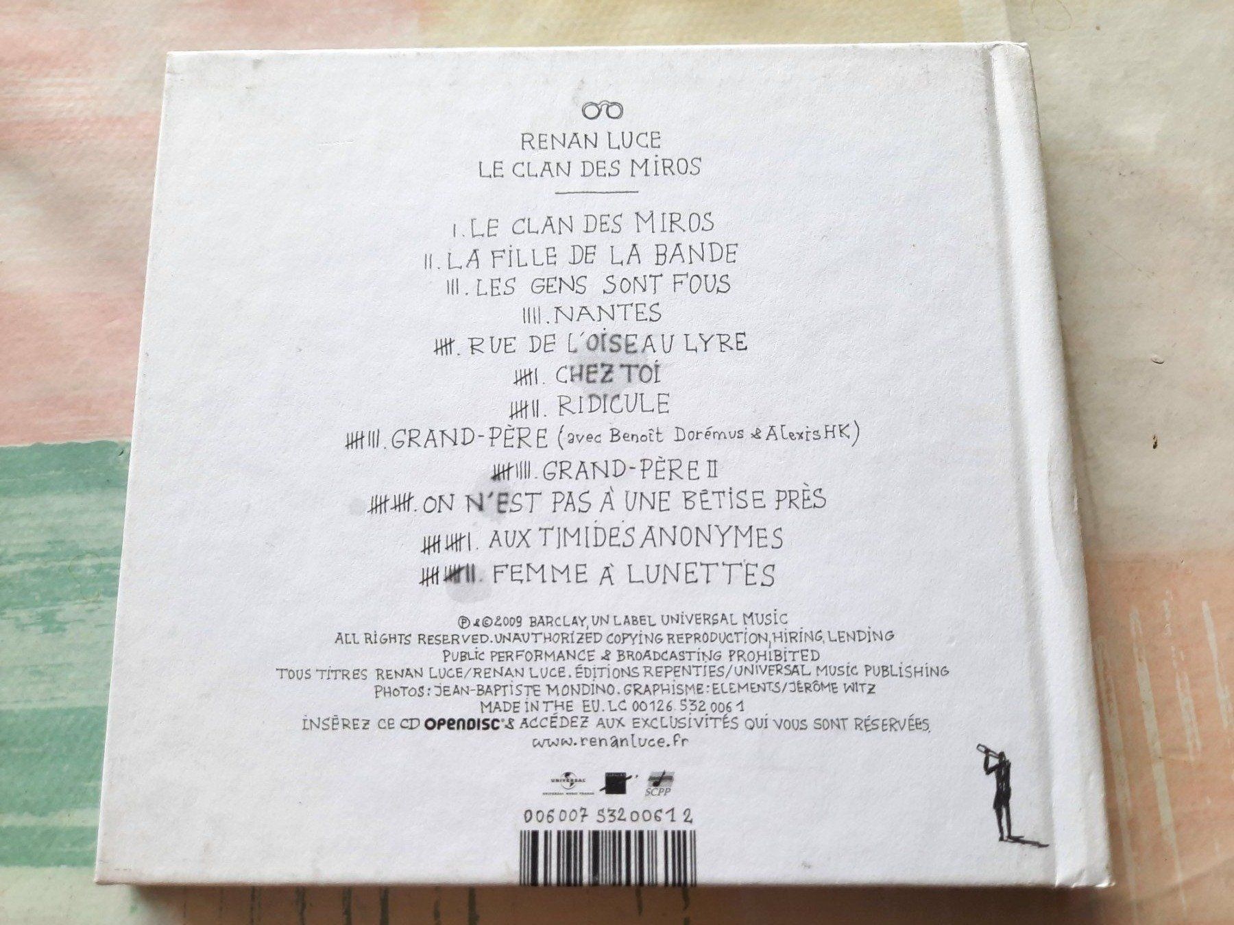 CDs: Cd Renand Luce - Le clan des Miros  – Gebraucht aus Pully von bro_n52j 1
