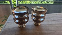 6 versilberte Dessert-/Glacé-Schalen
