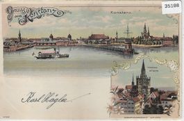 Gruss aus Konstanz - Litho 1899