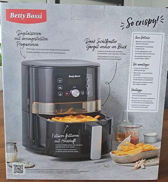 Betty Bossi Elettrodomestici da cucina: Betti Bossi Heissluft-Fritteuse – Nuovo e nell'imballaggio originale da Fahrwangen venduto da Hotroad61 1