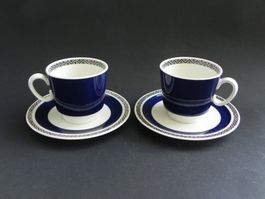 2 Tassensets * SAPHIR * Mettlach Saar von Villeroy & Boch