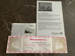 Metrop 55 Etikett + Bescheinigung Rocket