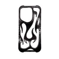 Violette Glanz iPhone 14 Pro Flamme Hülle, gratis Versand