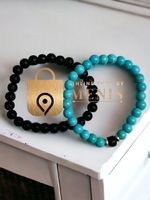 Armband Perlenarmband Herren Lava Perlen Schmuck Armschmuck