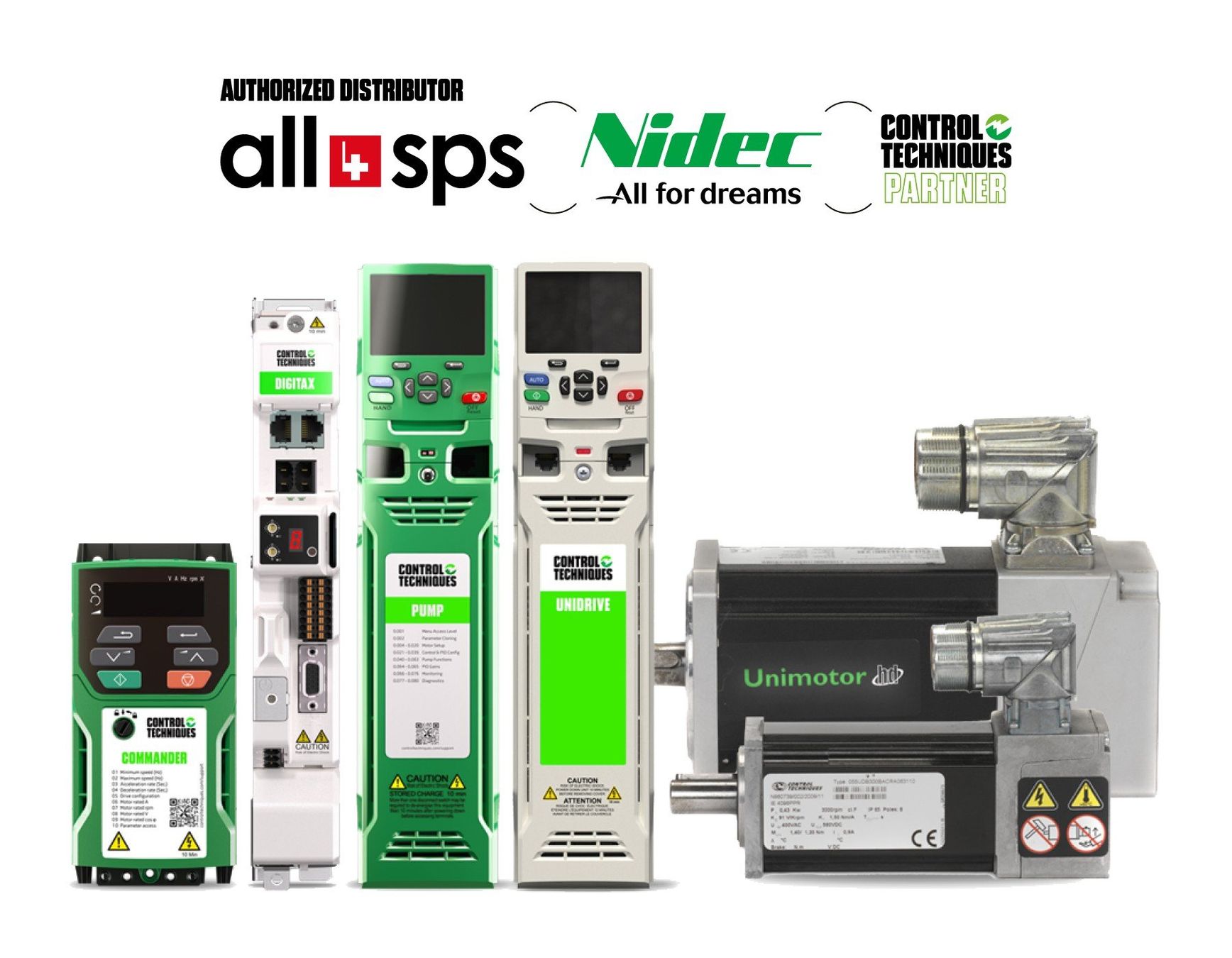 Convertitori: NIDEC CONTROL TECHNIQUES COMMANDER C300 1.5KW C300-02400041 – Nuovo e nell'imballaggio originale da Wolfhalden venduto da shop.all4sps 1
