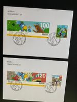 2 x  Globine 2024  Natur + Stadt mit Tab  Ausgabetag Stempel