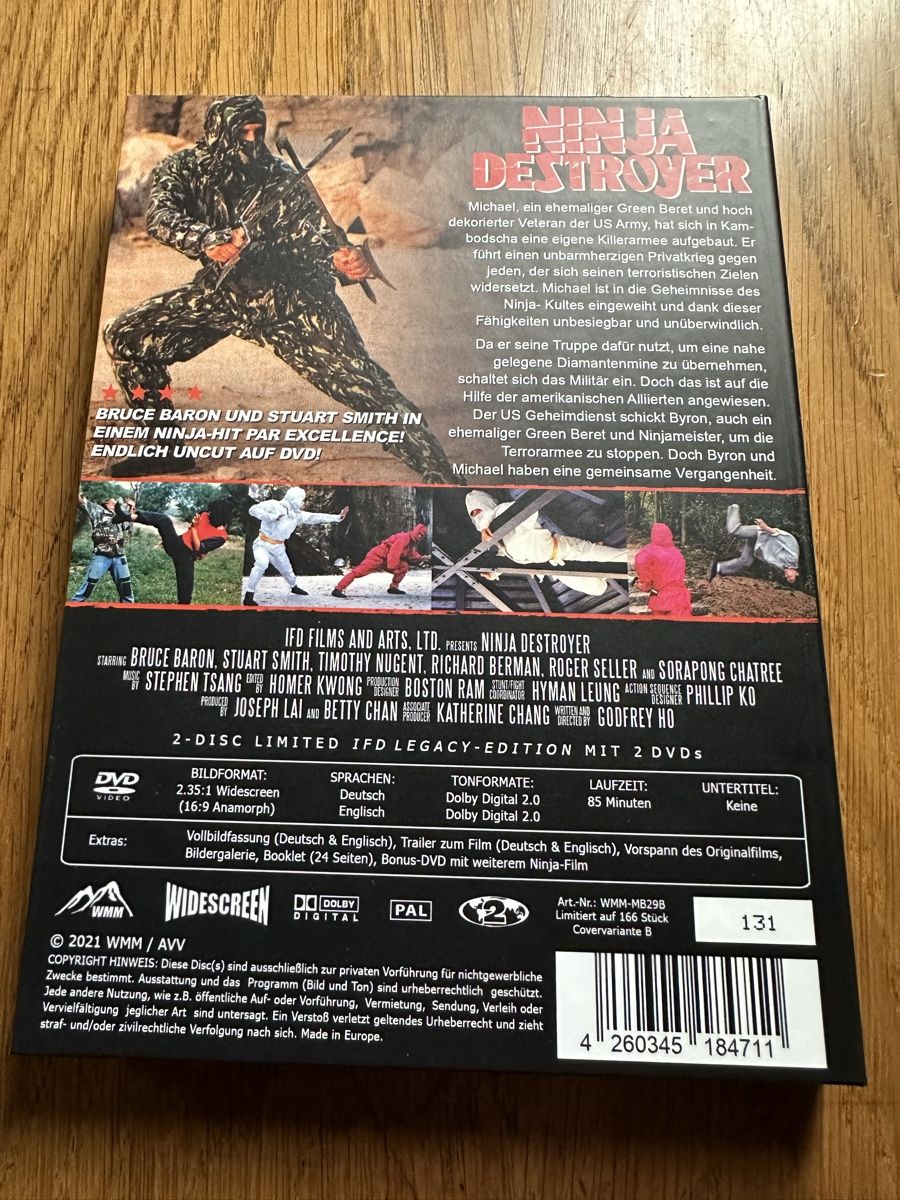Tutti i DVDs: Ninja Destroyer Mediabook, WMM DVD – Usato da Benken ZH venduto da Audi-erich 1