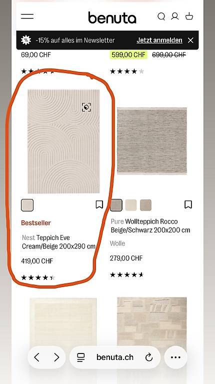 Tappeti: Wohnzimmer Teppich – Usato da Neukirch (Egnach) venduto da ble_rsv6