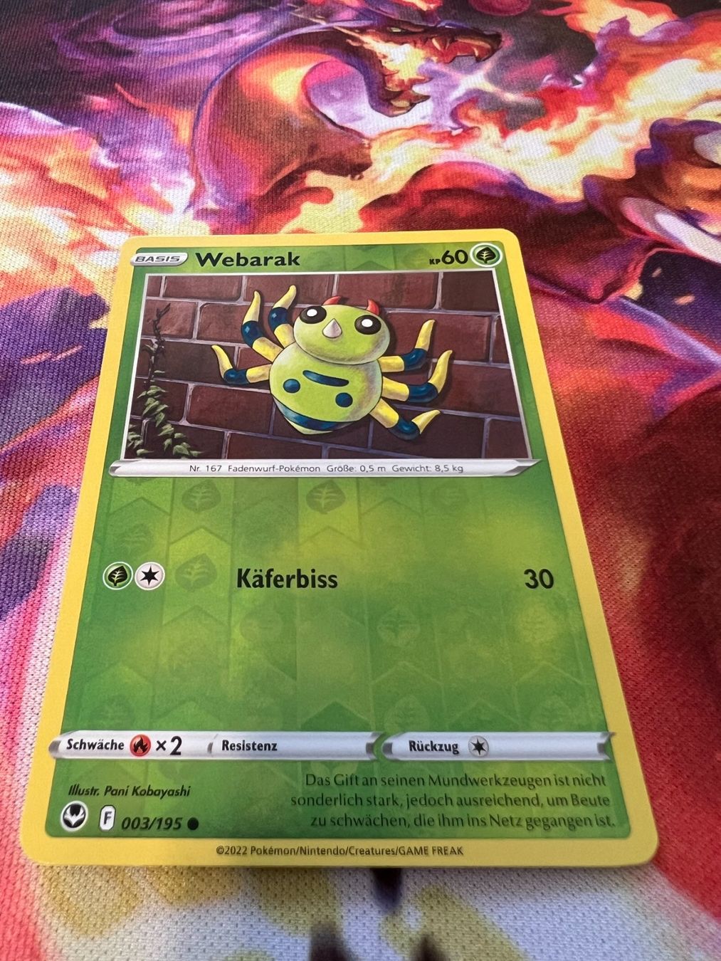 Pokémon Carte collezionabili: Webarak (SIT 003) / Reverse Holo / Silberne Sturmwinde – Nuovo (secondo la descrizione) da Bülach venduto da CherryBlu
