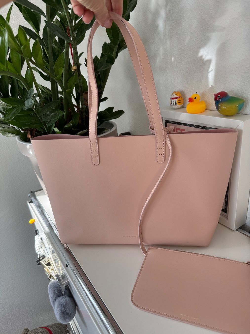 Mansur Gavriel Borse: MANSUR GAVRIEL Small Tote - Blush NP 599 CHF – Usato da Zuerich venduto da Moochie