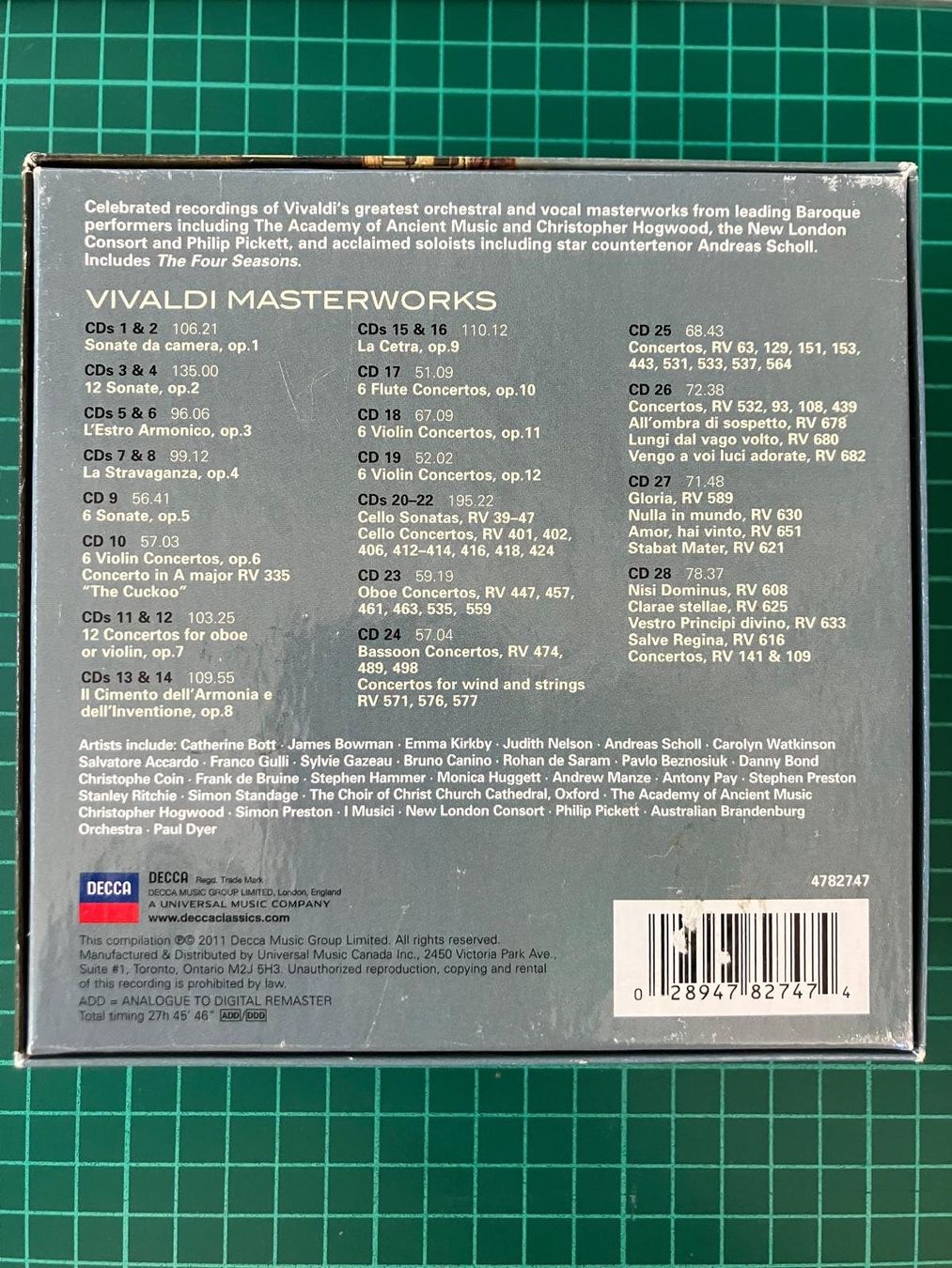 CD: CD Vivaldi Masterworks 28 CD's – Usato da Bauen venduto da nepi04 1