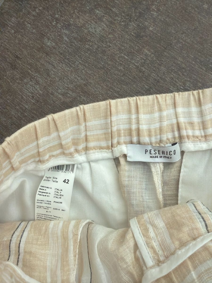 Peserico Pantalons: Peserico Hose gestreift Grösse 36 itl. 42 – Neuf (Voir description) à Gutenswil par Freetibet1 2