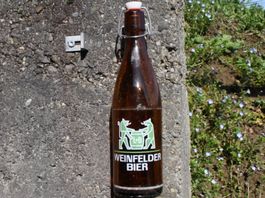 BIERFLASCHE WEINFELDER BIER L+B BÜGELFLASCHE