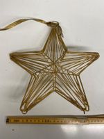 Weihnacht Deko Stern Metall gold