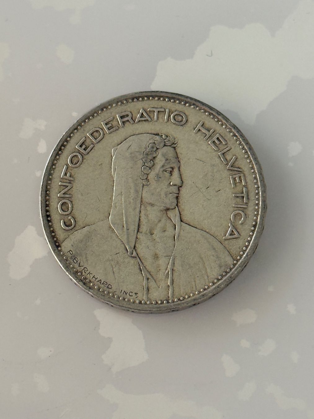 Tutti le monete: 5 Franken 1937  Rar – Usato da Wallisellen venduto da SWISS_SILVER1