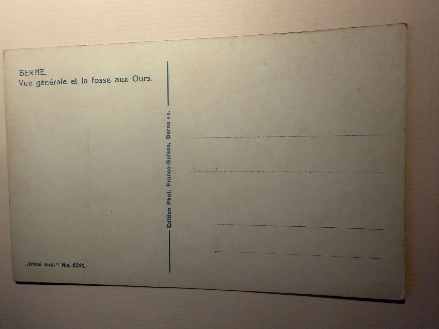 Cartoline postali: BERN - Generalansicht mit Bärengraben - Ansichtskarte – Usato da Tegerfelden venduto da siebenmacky 1