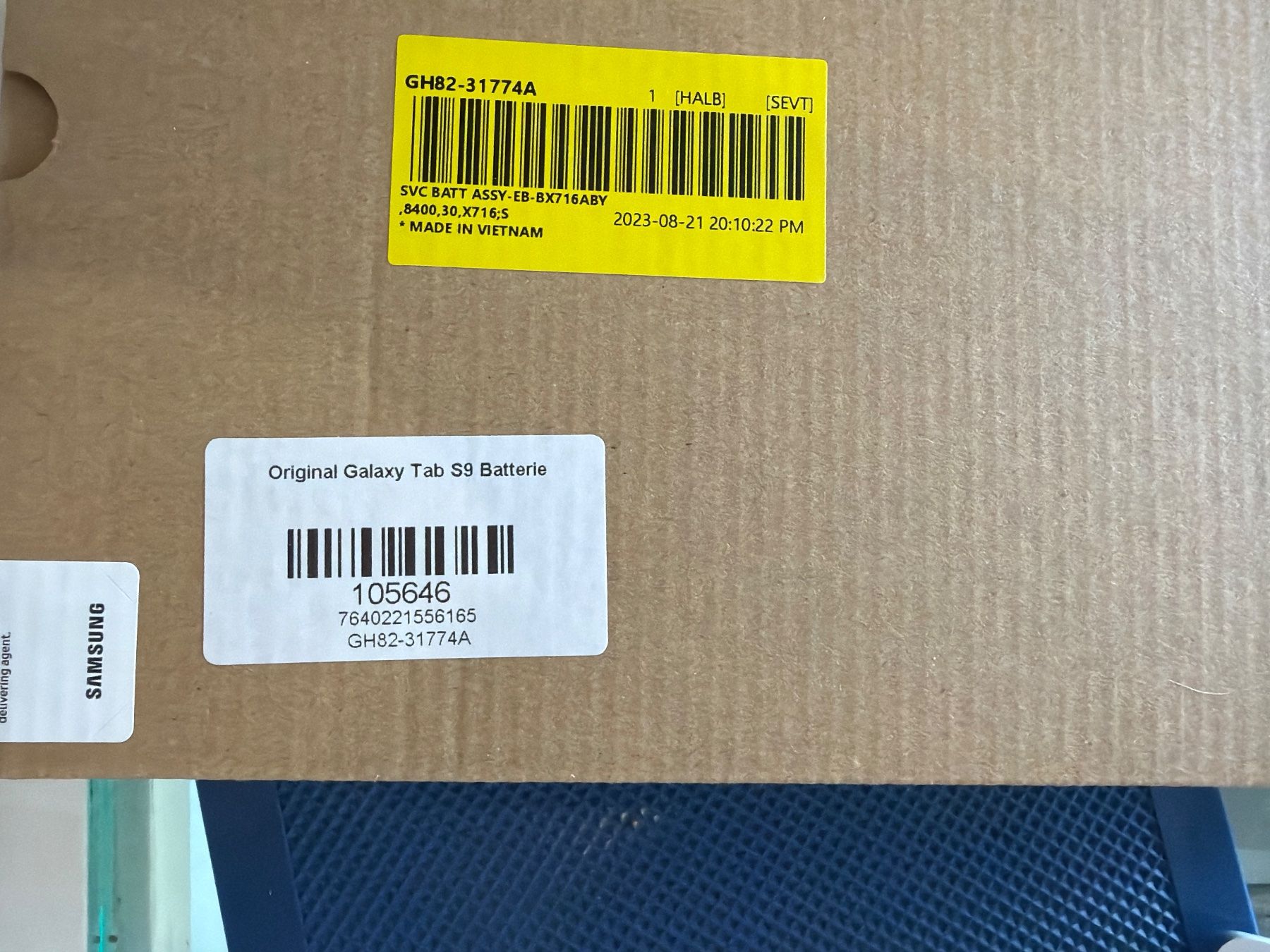 Samsung Batterie: Original Samsung Galaxy Tab S9 Batterie – Nuovo e nell'imballaggio originale da Birmensdorf ZH venduto da aleforyou1982 2