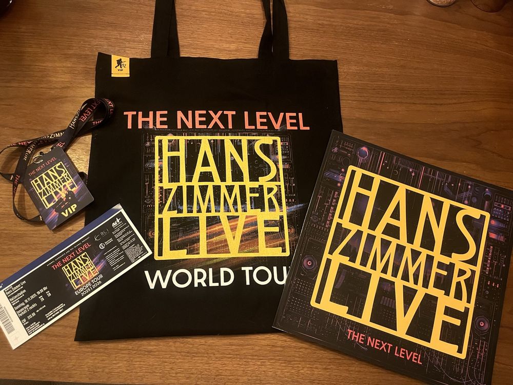 Hans Zimmer Live VIP Landyard, Tragetasche und Heft (Neu (gemäss ...