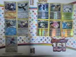 Pokemon, Reverse Holo & Holo, DE, 11 Stück. 