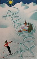 Donald Brun (1909-1999), AROSA, Plakat, Farblithographie