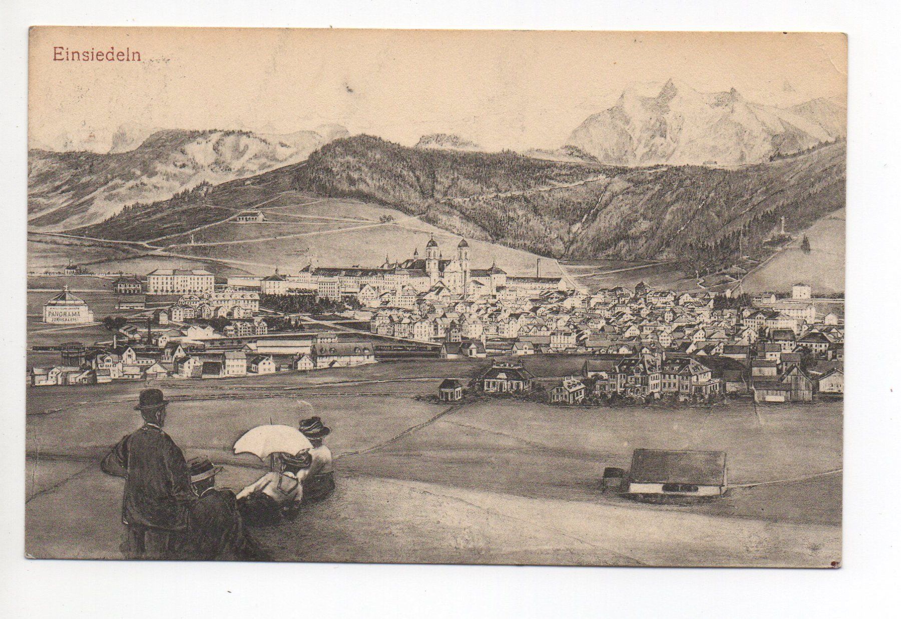 Ansichtskarten: EINSIEDELN Benziger & Co. – Gebraucht aus Jona von philajona