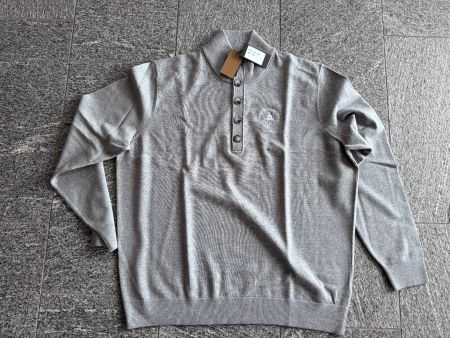 Swiss Hickory Golf: BOSS Golfpullover Grau XXL mit Clublogo
