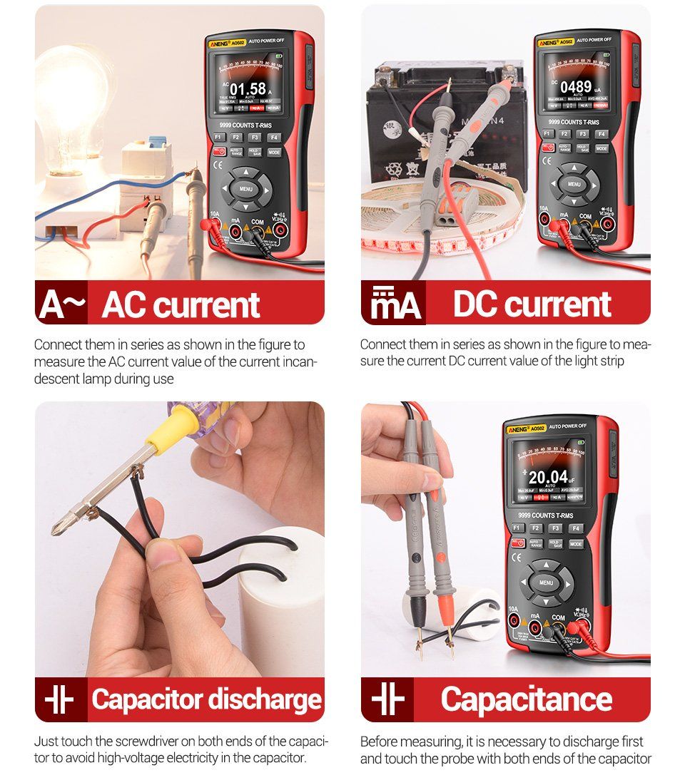 Misurare: Digitaler oszilloskop transistor test multimeter – Nuovo e nell'imballaggio originale da Genève venduto da Top-Trend 3