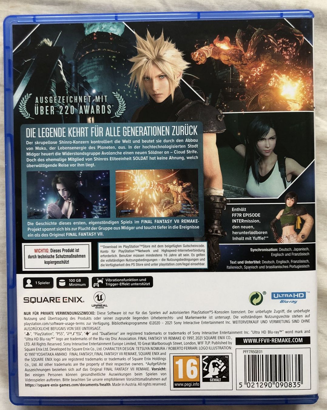 Giochi: PS5 - FINAL FANTASY VII - Remake Intergrade – Usato da Schaffhausen venduto da durruti 2