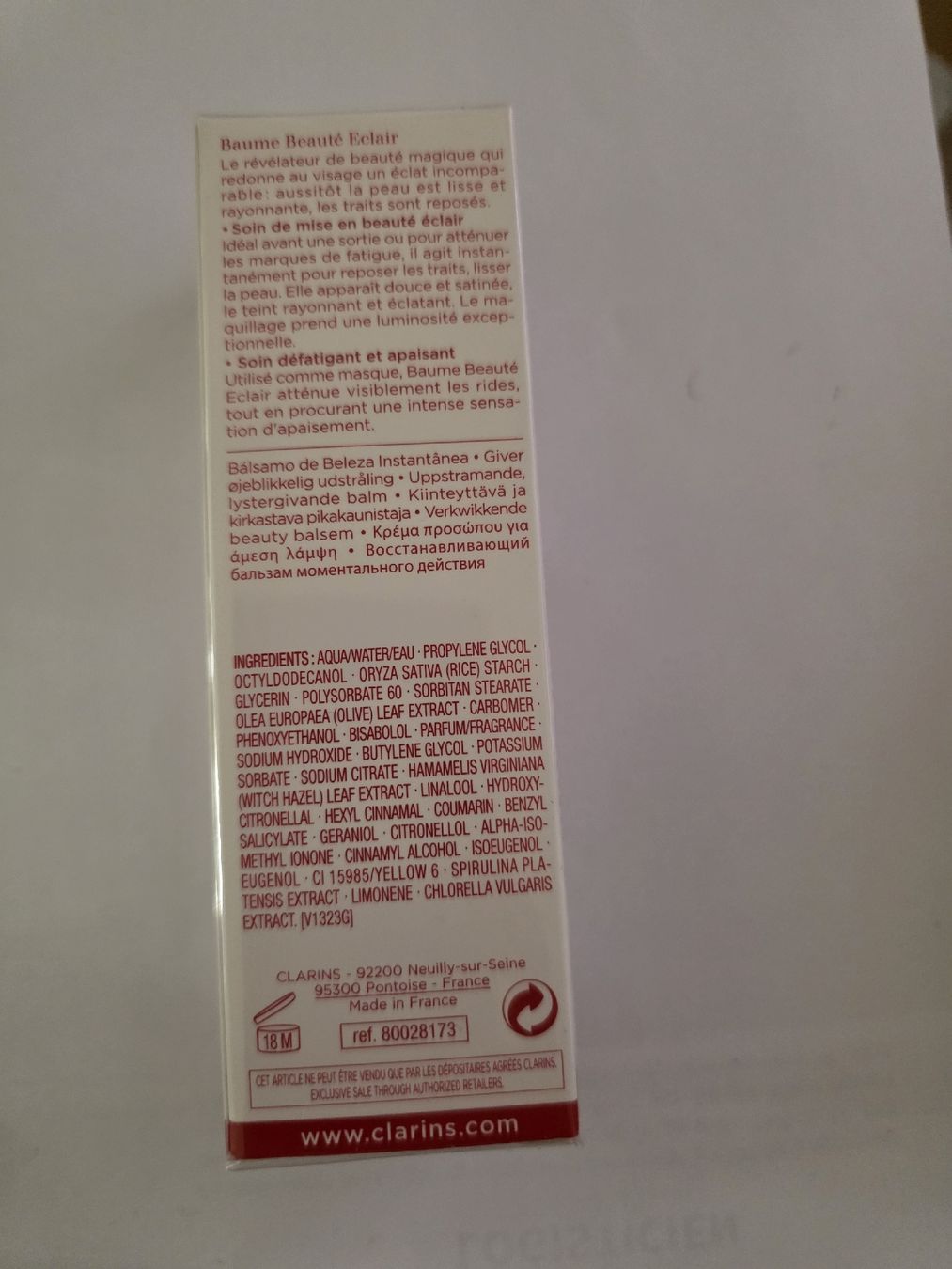 Cura del viso: Clarins Baume Beauté Eclair 50ml neuf – Nuovo e nell'imballaggio originale da Genève venduto da Kamajan 2