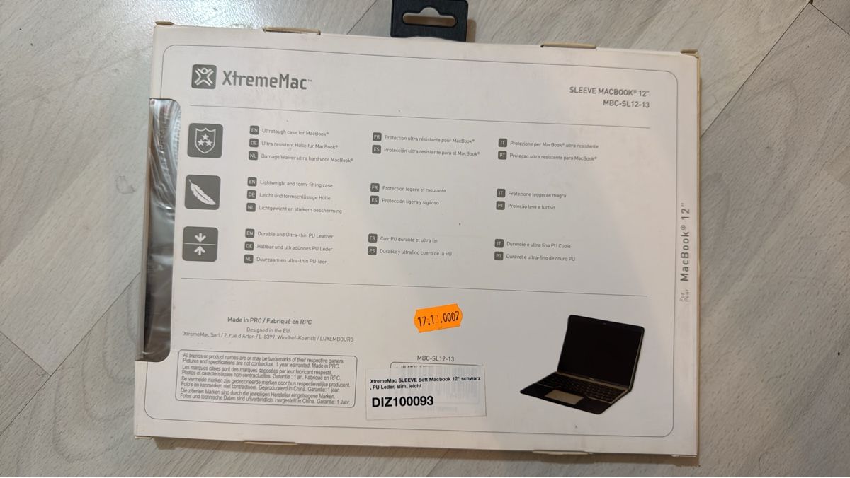Covers & Taschen: MacBook Sleeve 12" Schwarz Hülle neu ov – Neu und originalverpackt aus Gersau von Second-Hand-Shop