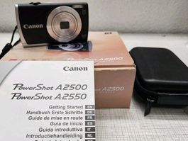 Canon PowerShot A2500 Digitalkamera 16MP 5x Zoom HD mit Hül…