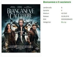 Biancaneve e il Cacciatore (Bluray)