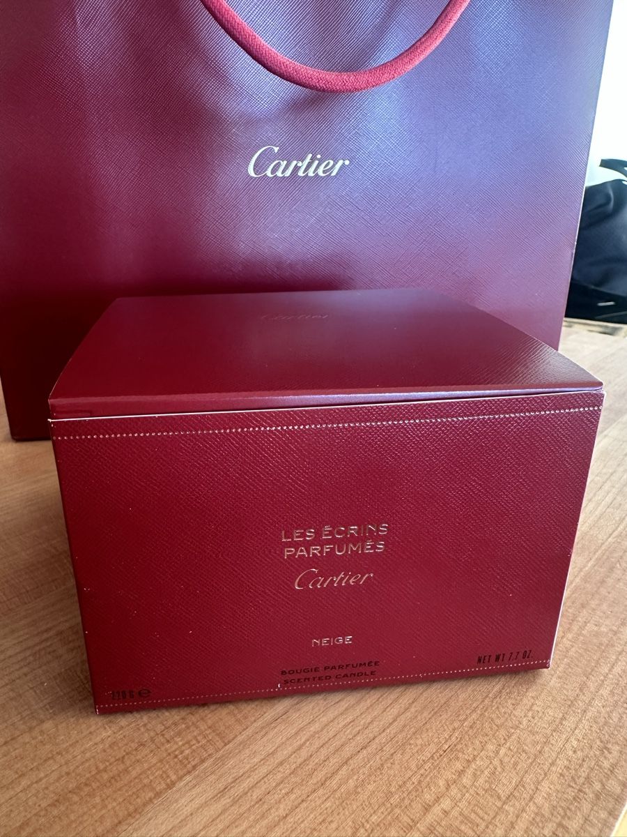 Cartier Candele: Cartier Kerze Neige – Nuovo e nell'imballaggio originale da Zürich venduto da sasmeli