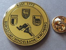 PIN SPORT KSST 1995 BURGDORF HINDELBANK KIRCHBERG WAPPEN