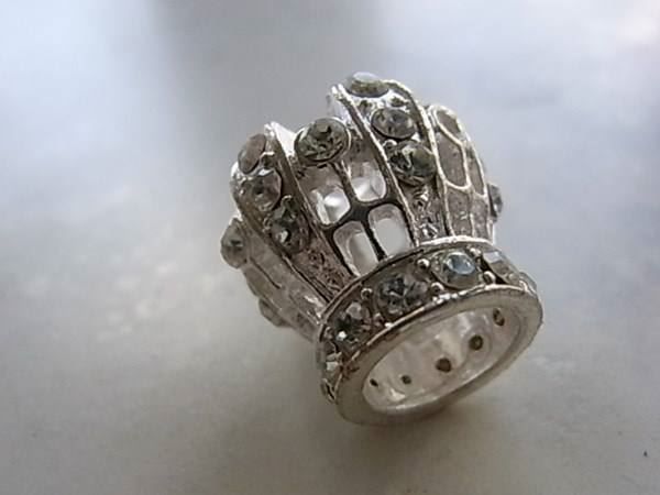 Anhänger: Anhänger Krone 3D mit Strass 17x17mm – Neu (gemäss Beschreibung) aus Alpnachstad von perlengaby 3