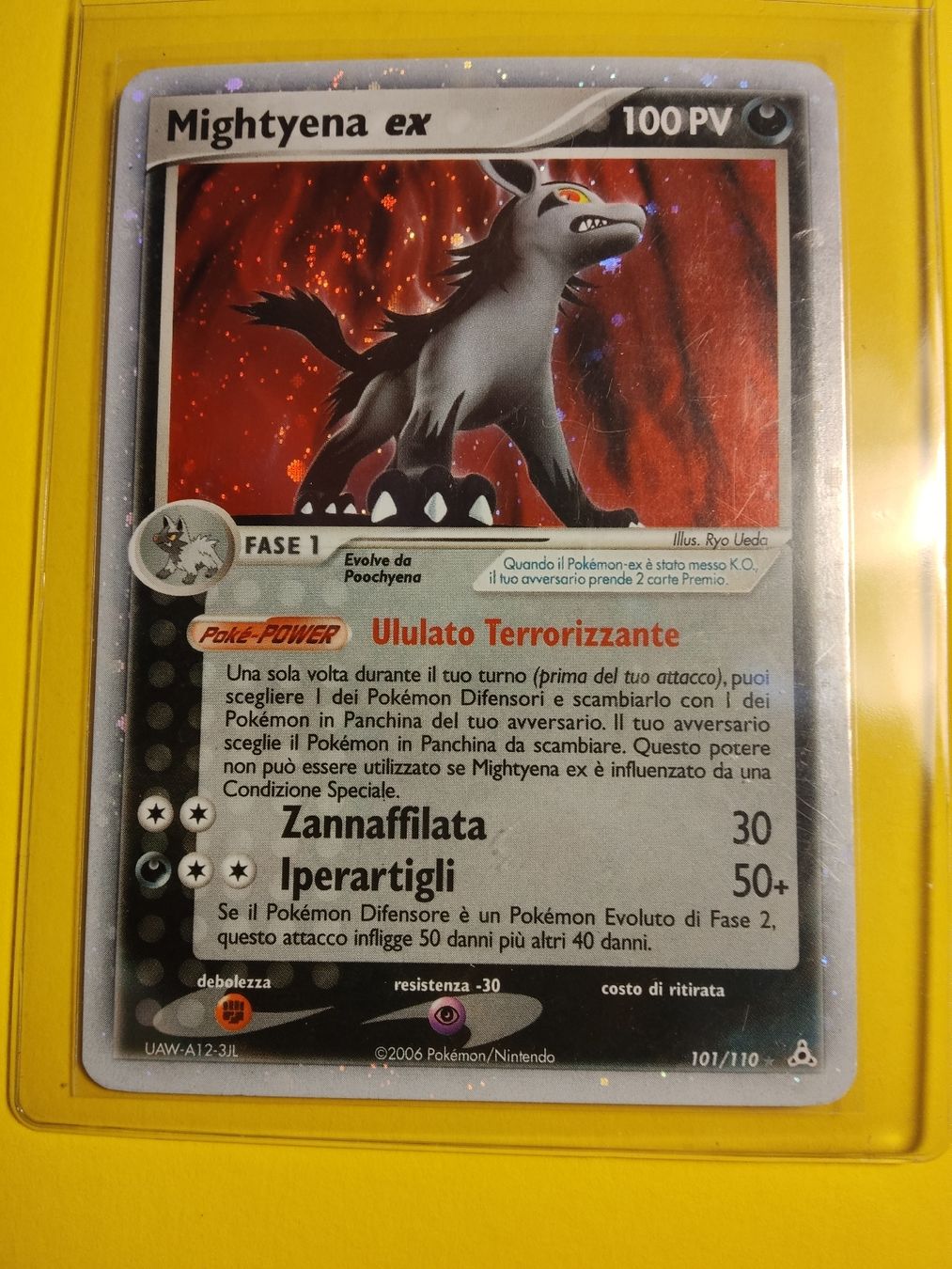 Pokémon Carte collezionabili: Mightyena ex 101/110 EX Holon Phantoms 2006 – Usato da Vezio venduto da 41181