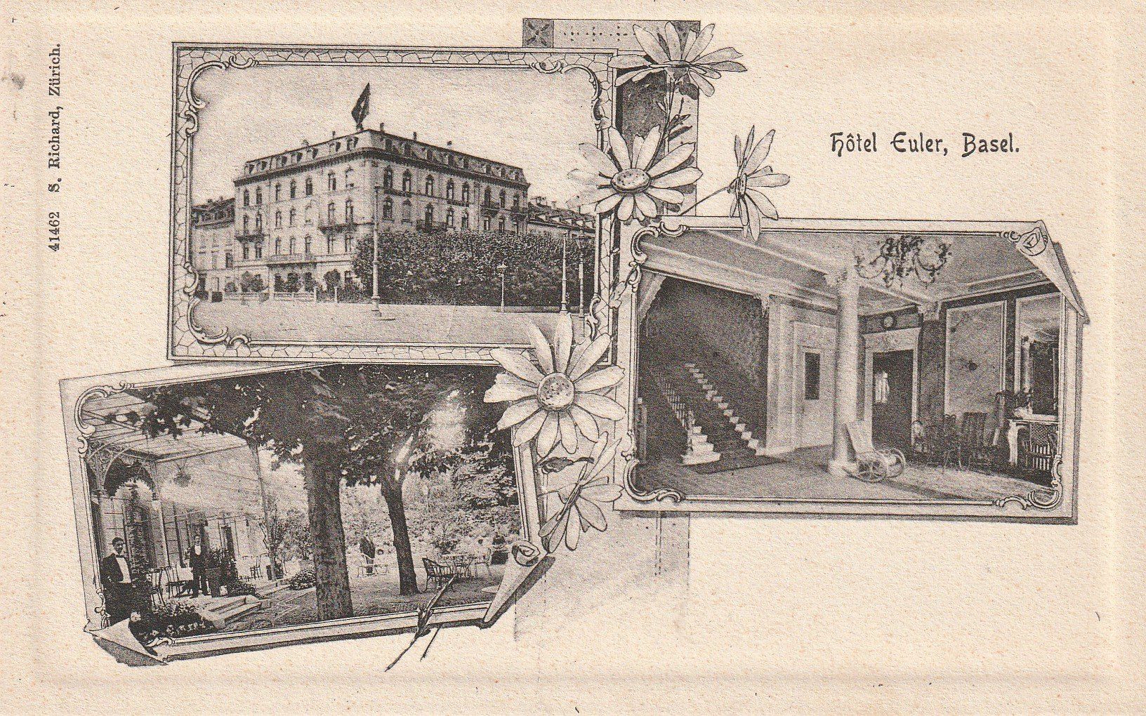 Cartes postales: Basel-Hotel Euler-Prägekarte – D'occasion à uttwil par Koehlerfred
